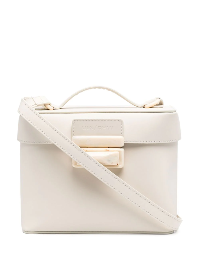 Gia Borghini Doctor Fastening-detail Tote Bag In Cream