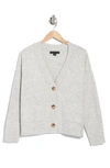 Sanctuary On The Move V-neck Pocket Cardigan In Heather Grey
