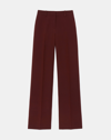 Lafayette 148 Wool-silk Crepe Sullivan Pant In Brown