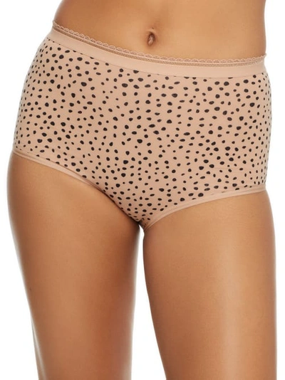 Bare The Easy Everyday Cotton Brief In Hazel Dot