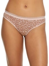 Bare The Easy Everyday Cotton Thong In Rose Animal