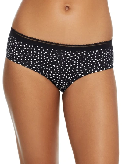 Bare The Easy Everyday Cotton Cheeky Bikini In Black Dot