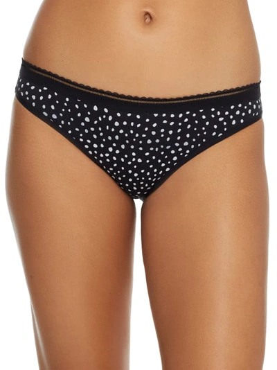 Bare The Easy Everyday Cotton Bikini In Black Dot