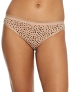 Bare The Easy Everyday Cotton Thong In Hazel Dot