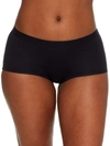 Bare The Easy Everyday Cotton Boyshort In Black