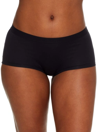 Bare The Easy Everyday Cotton Boyshort In Black