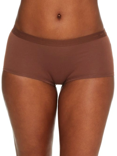 Bare The Easy Everyday Cotton Boyshort In Coco