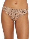 Bare The Easy Everyday No Show Thong In Hazel Dot