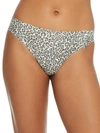 Bare The Easy Everyday No Show Thong In Smoky Animal