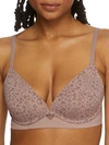 Maidenform One Fab Fit 2.0 Wire-free T-shirt Bra In Iced Mocha Leopard