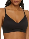 Maidenform Pure Comfort Seamless Wire-free Bra In Black