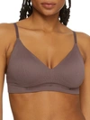 Maidenform Pure Comfort Seamless Wire-free Bra In Sparrow Brown