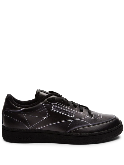 Reebok Project 0 Club Trompe Loeil Collab. Maison Margiela Sneakers In Black