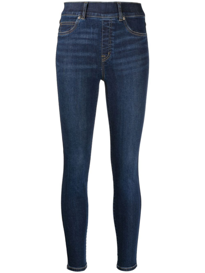 Spanx Dark Blue Skinny Jeans In Denim