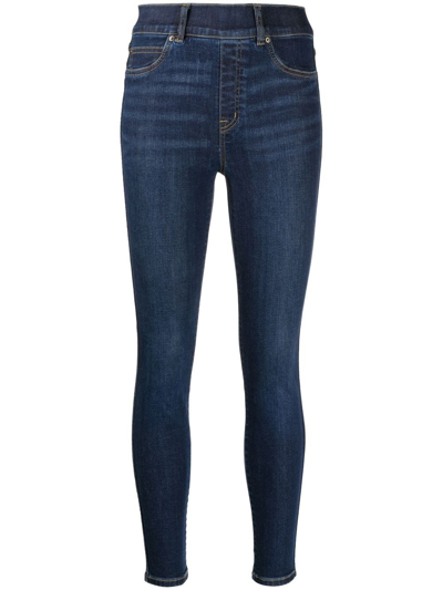 Spanx Dark Blue Skinny Jeans In Midnight Shade