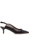 Malone Souliers Marion 45mm Slingback Pumps In Schwarz