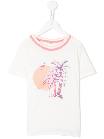 Zimmermann Graphic-print Cotton T-shirt In Weiss