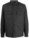 Woolrich Two-pocket Button-up Shirt Jacket In Grau