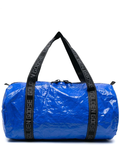 Golden Goose Men's Blue Polyurethane Travel Bag