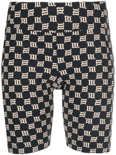 Misbhv Logo-print Cycling Shorts In Schwarz