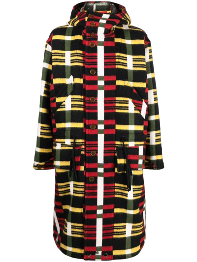 Vivienne Westwood Geometric Hooded Coat In Red