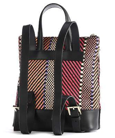 Pre-owned Ted Baker Tallis Woven Zip Backpack Multicolour