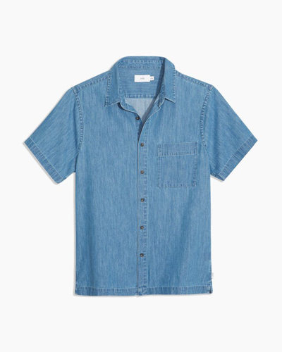 Onia Men's Summer Denim Shirt In Blue