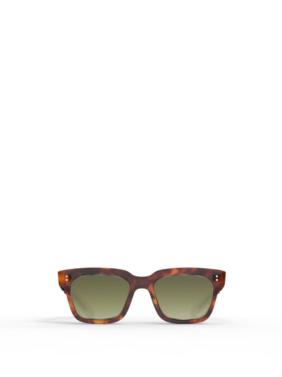 Mr Leight Arnie S Matte Dark Copper Tortoise-antique Gold Ii Sunglasses