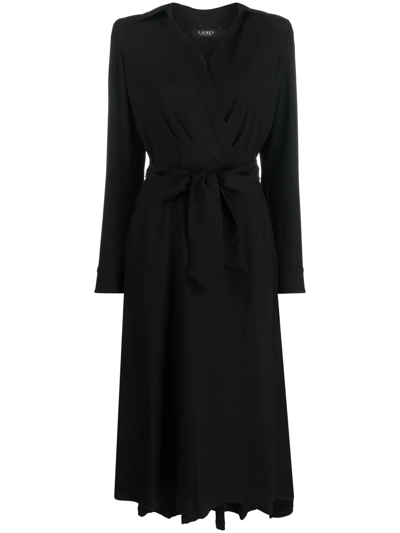 Lauren Ralph Lauren Rowella Shirt Dress In Black