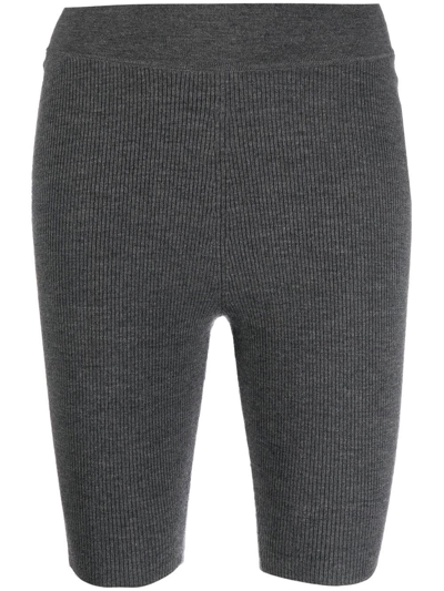 Polo Ralph Lauren Slim-fit Knit Shorts In Grey