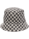 Misbhv All-over Monogram-pattern Bucket Hat In Black