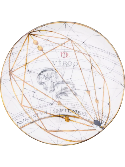 Laboratorio Paravicini Zodiac Virgo 25cm Dinner Plate In Neutrals