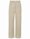 Isabel Marant Étoile Beige Cotton Pants In Beige