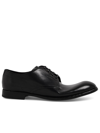 DOLCE & GABBANA BLACK MICHELANGELO DERBY SHOES