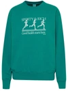 SPORTY AND RICH SPORTY & RICH COTTON RUNNER SWEATSHIRT
