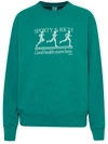 Sporty And Rich Logo-print Sweatshirt In Green