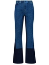 Blue Of A Kind Jeans Bicolore Blue In Blue