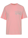 ARIES PINK COTTON CRYSTAL TEMPLE T-SHIRT