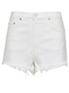 Haikure White Cotton Denim Beverly Shorts In White