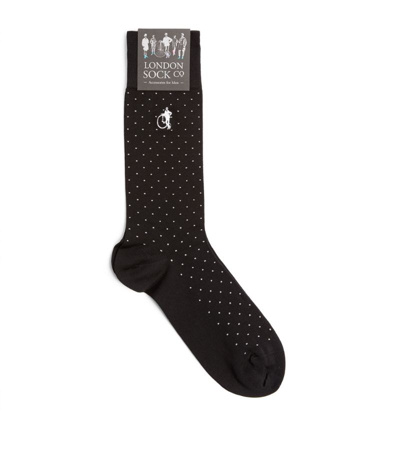 London Sock Company Spot Of Style Socks In Black