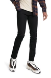 Topman Slim Jeans In Stay Black In Black