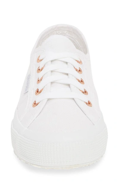 Superga Cotu Sneaker In White/ Rose