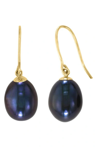 Effy 14k Yellow Gold & Cultured Pearl Drop Earrings In Grey