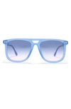 Isabel Marant 56mm Gradient Flattop Sunglasses In Blue / Blue Grad Pink