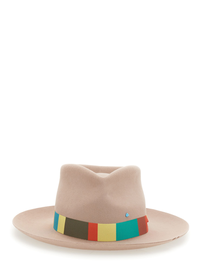 Superduper Feat Lorenzojova Bougainvillea Hat In Beige