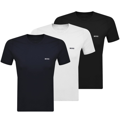 Hugo Boss Boss Multi Colour Triple Pack T Shirts In Black