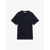 Sandro Cotton T-shirt With Logo In Noir / Gris