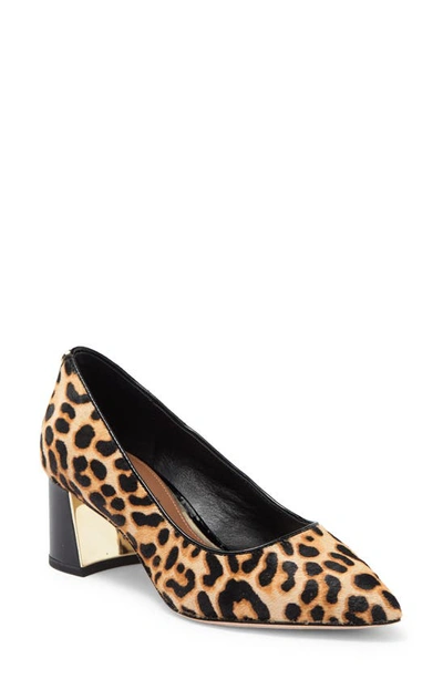 Donald Pliner Genuine Calf Hair Pump In Black-natu