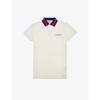 GUCCI GUCCI BOYS IVORY KIDS LOGO-EMBROIDERED STRETCH-COTTON PIQUE POLO SHIRT 4-12 YEARS,56895859