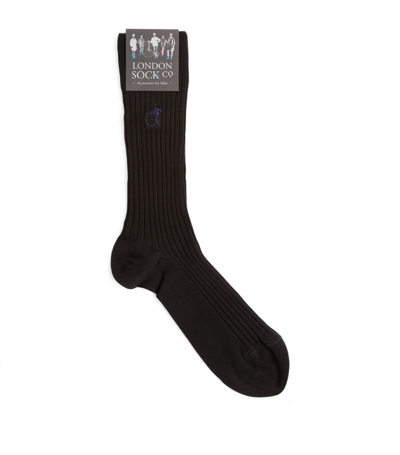 London Sock Company Simply Sartorial Socks In Black
